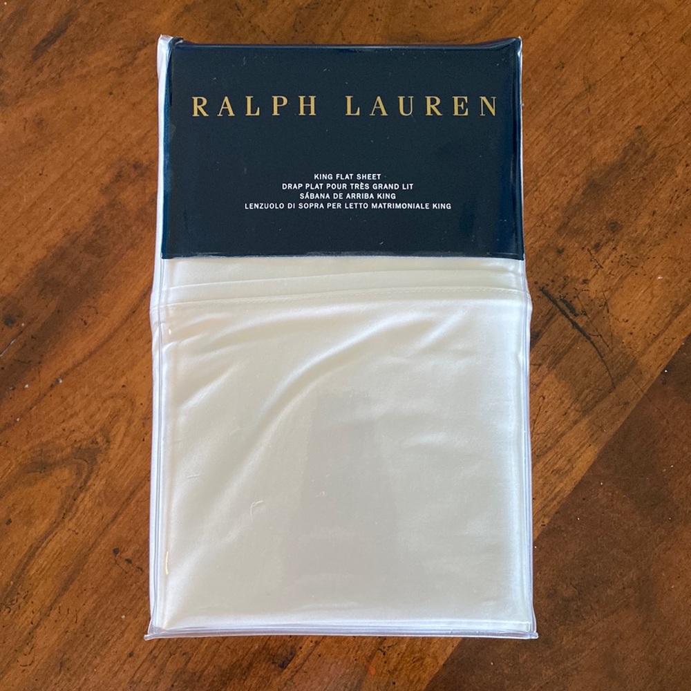 Ralph Lauren Sateen Bedford Flat Sheet